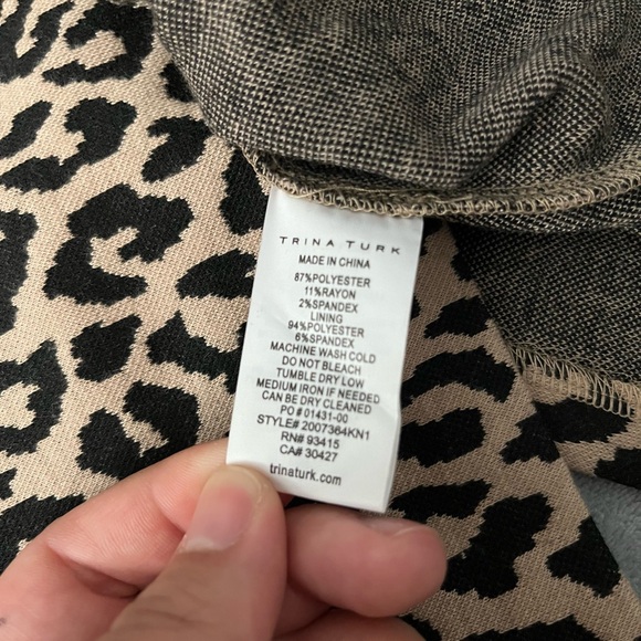 NWT Trina Turk Cheetah Halter Dress - Picture 7 of 10